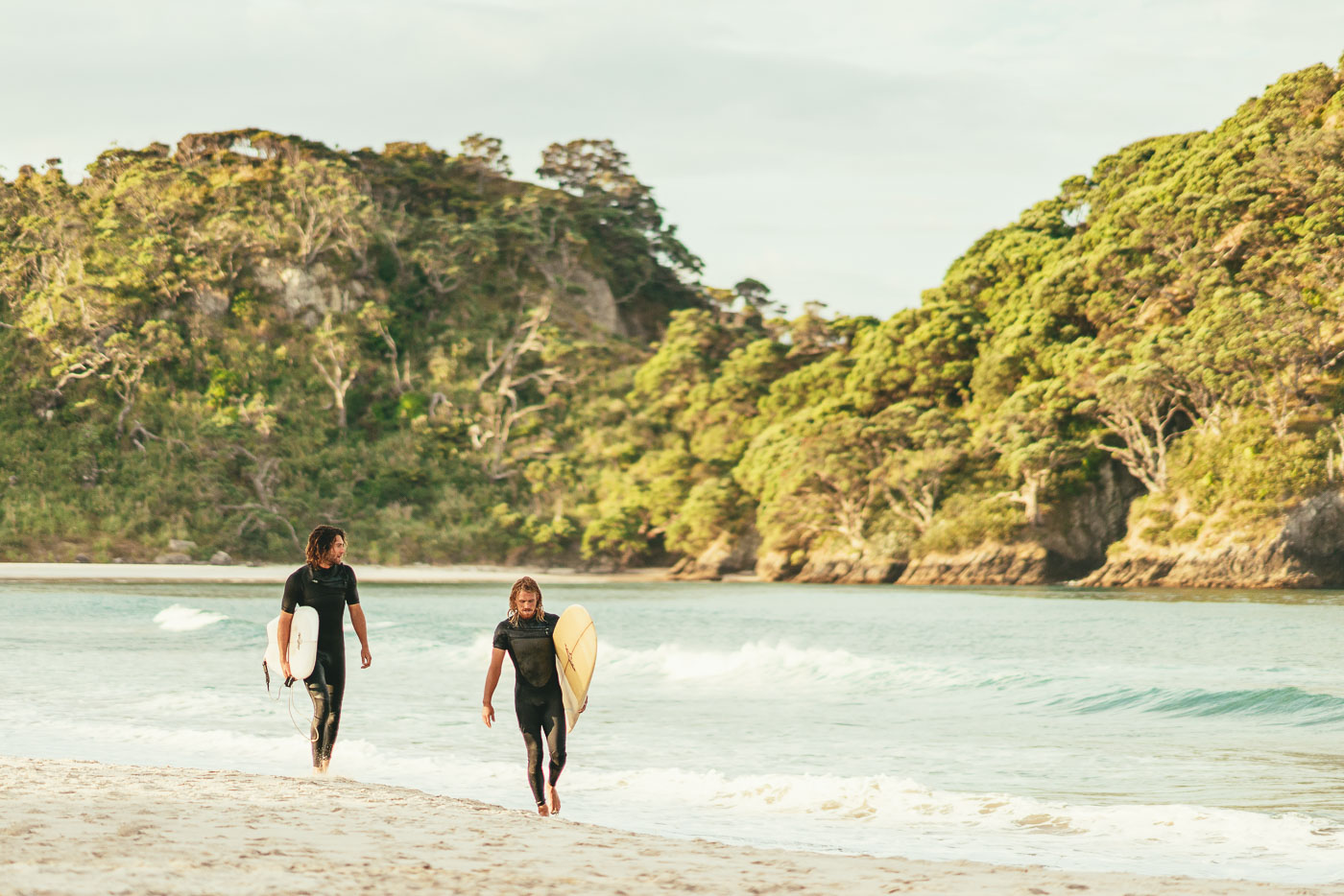 Evening surf at Great Barrier Island in New Zealand. Photo by Sony Ambassador Stefan Haworth