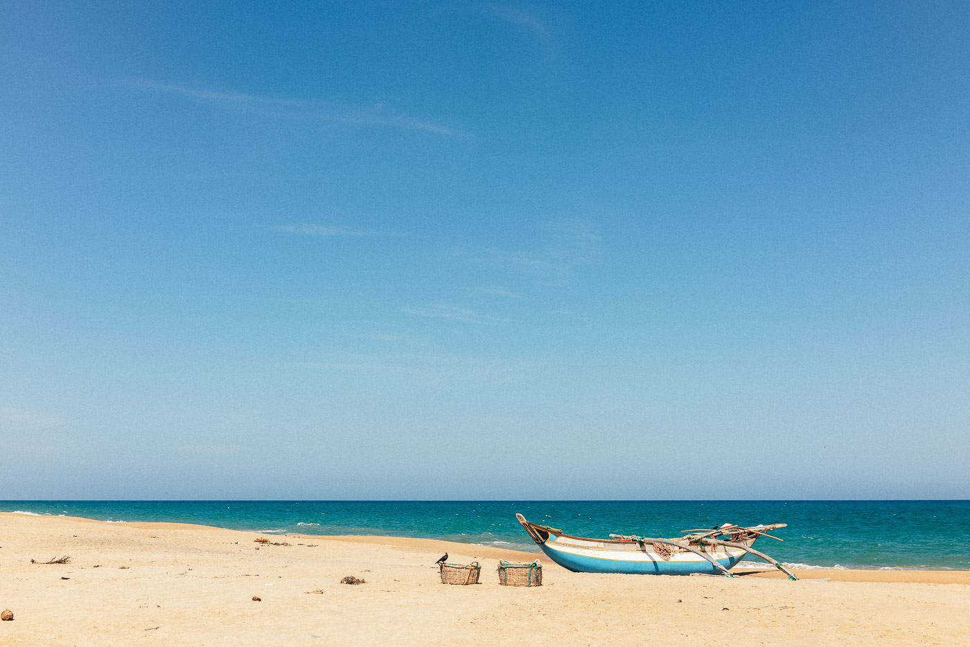 Fishing boats along the coast of Sri Lanka. Photo by Sony Ambassador Stefan Haworth