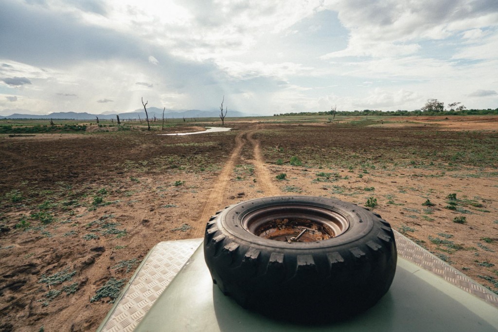 Driving over Udawalawe National Park on a Land Rover safari searching for Elephants. Photo by Sony Ambassador Stefan Haworth