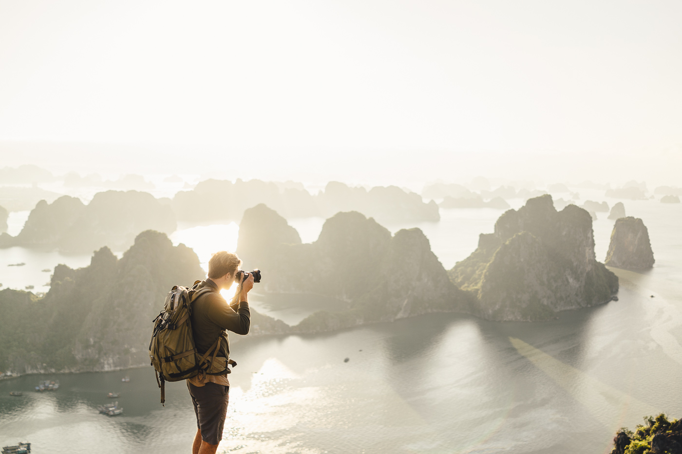 Stefan Haworth photographing Ha long Bay in Vietnam with Sony a7rII and FE 16-35mm f/4