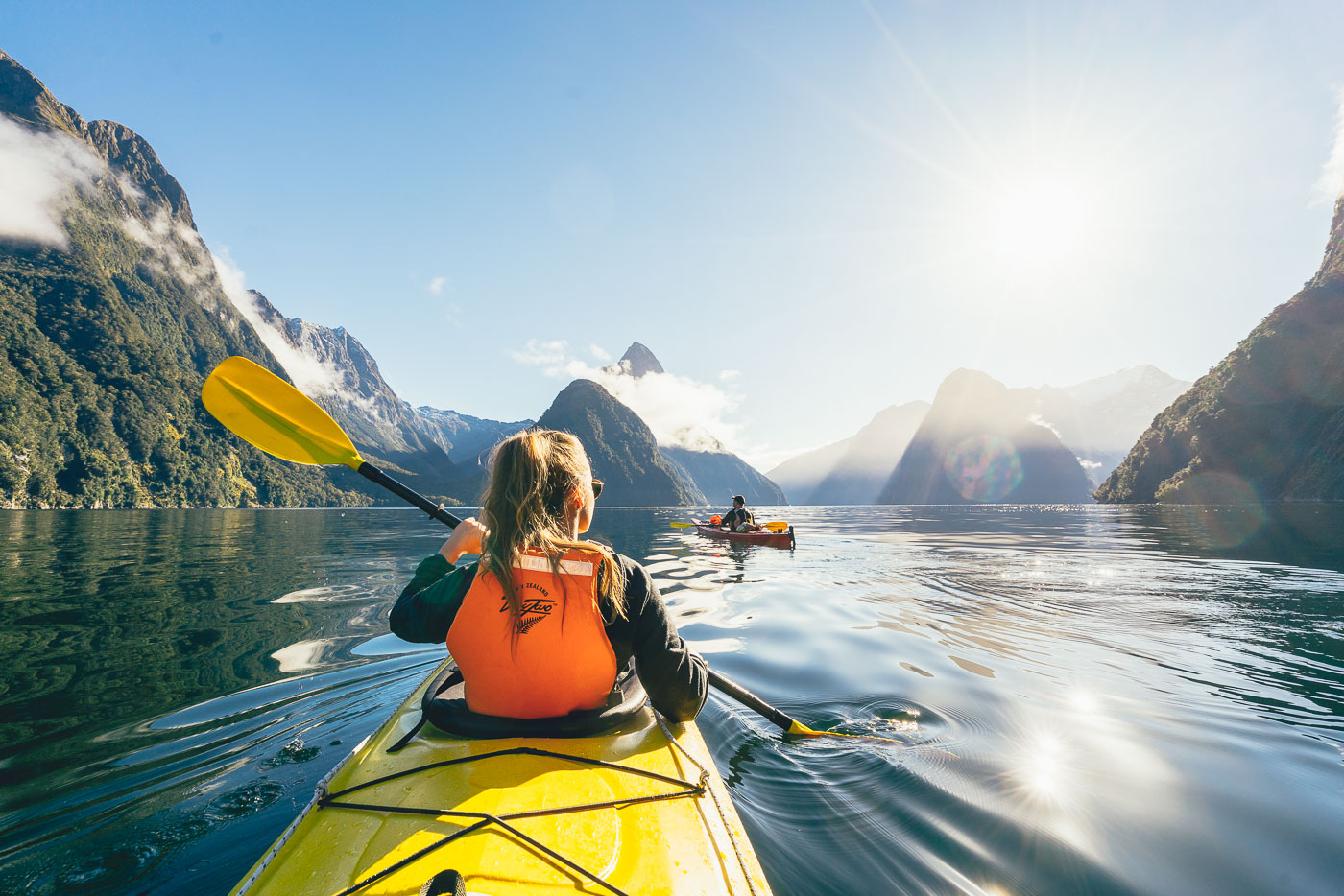 Go Orange Kayaking tour in Milford Sound, New Zealand