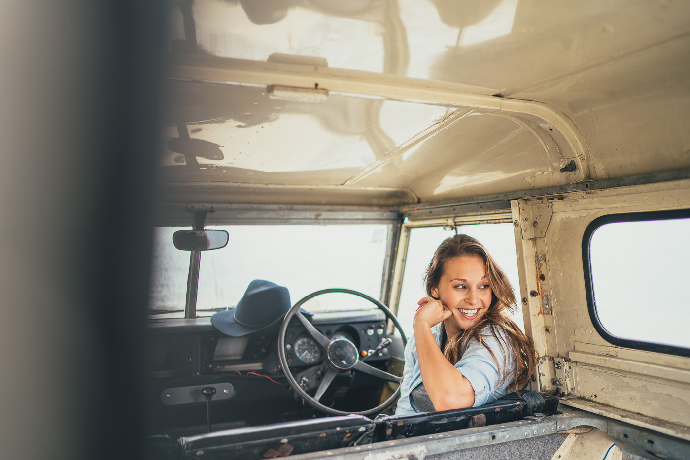 Lucy in the Land Rover