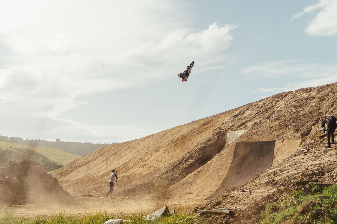 Redbull FMX athlete Tyler Bereman going huge at the Frew Farm jam. Captured by Sony Ambassador and Photographer Stefan Haworth