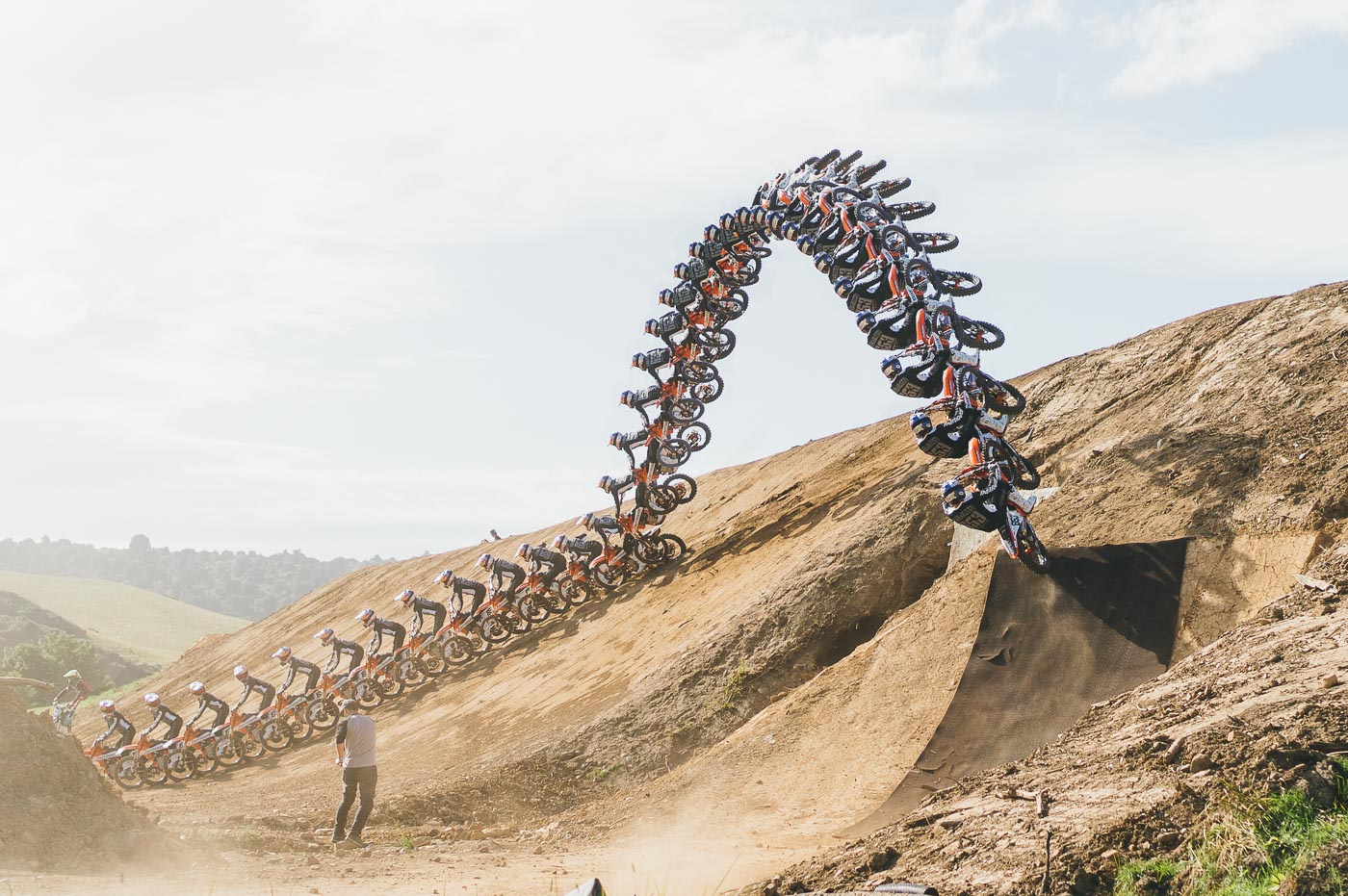 A1 sequence shot of Redbull FMX athlete Tyler Bereman going huge at the Frew Farm jam. Captured by Sony Ambassador and Photographer Stefan Haworth