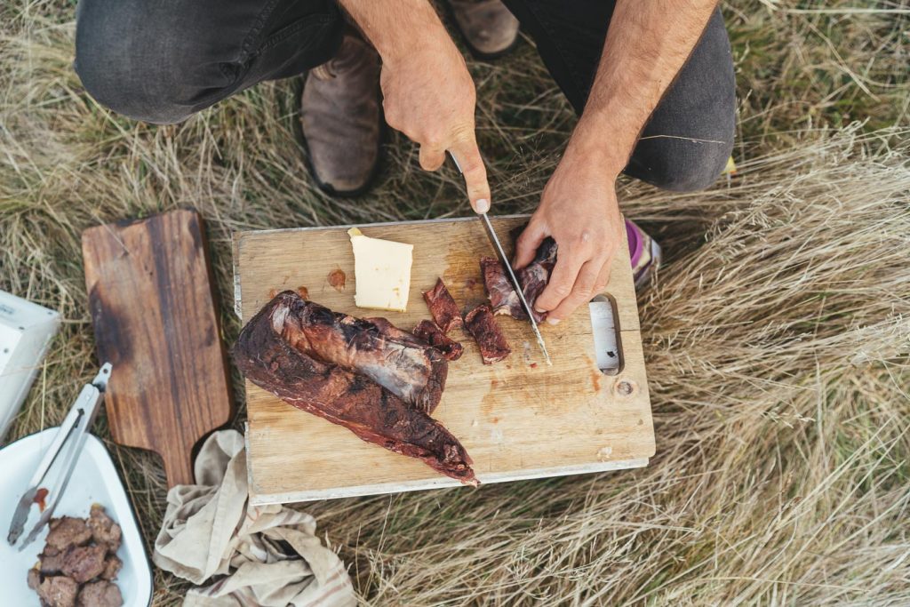 Stefan Haworth camp cooking in New Zealand's Southern Alps